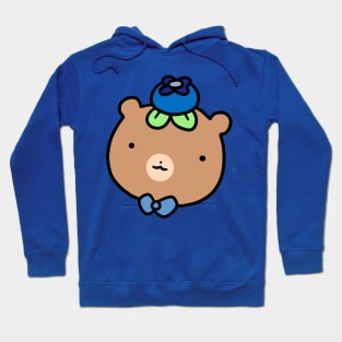 Blueberry Bear Face Hoodie